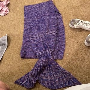 Purple mermaid blanket!